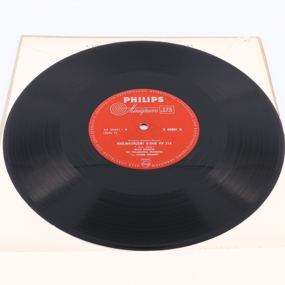 Mozart David Oistrach Oistrakh Violinkonzert D-dur KV 218 Philips 12" LP Record - Picture 8 of 12